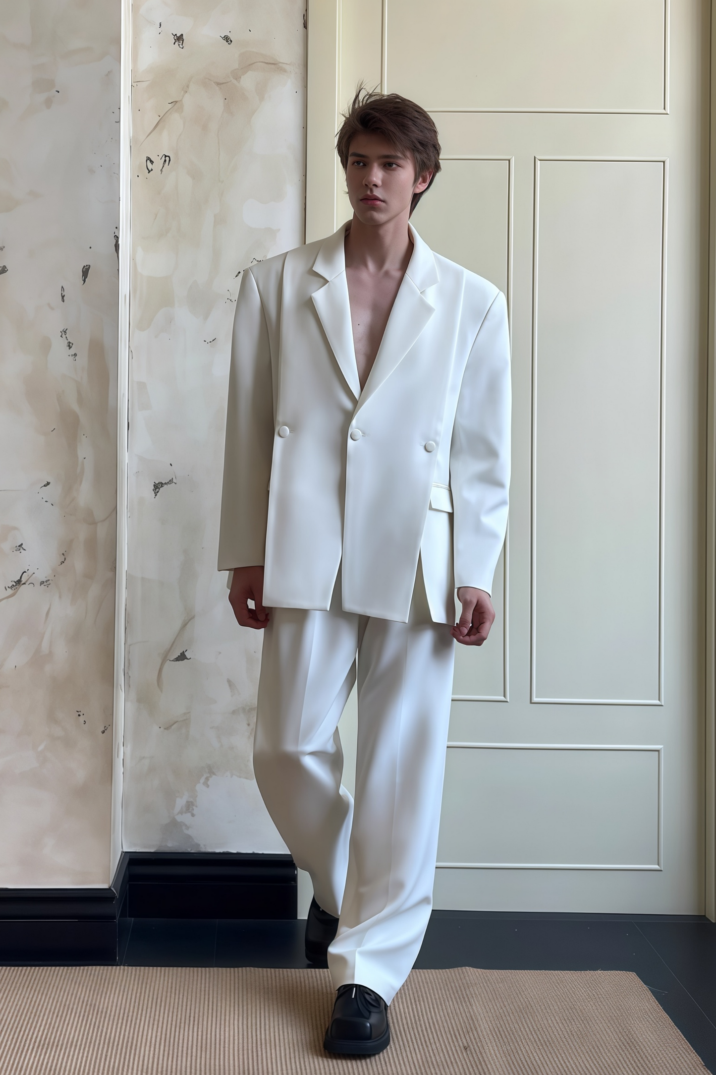 Asher white suit