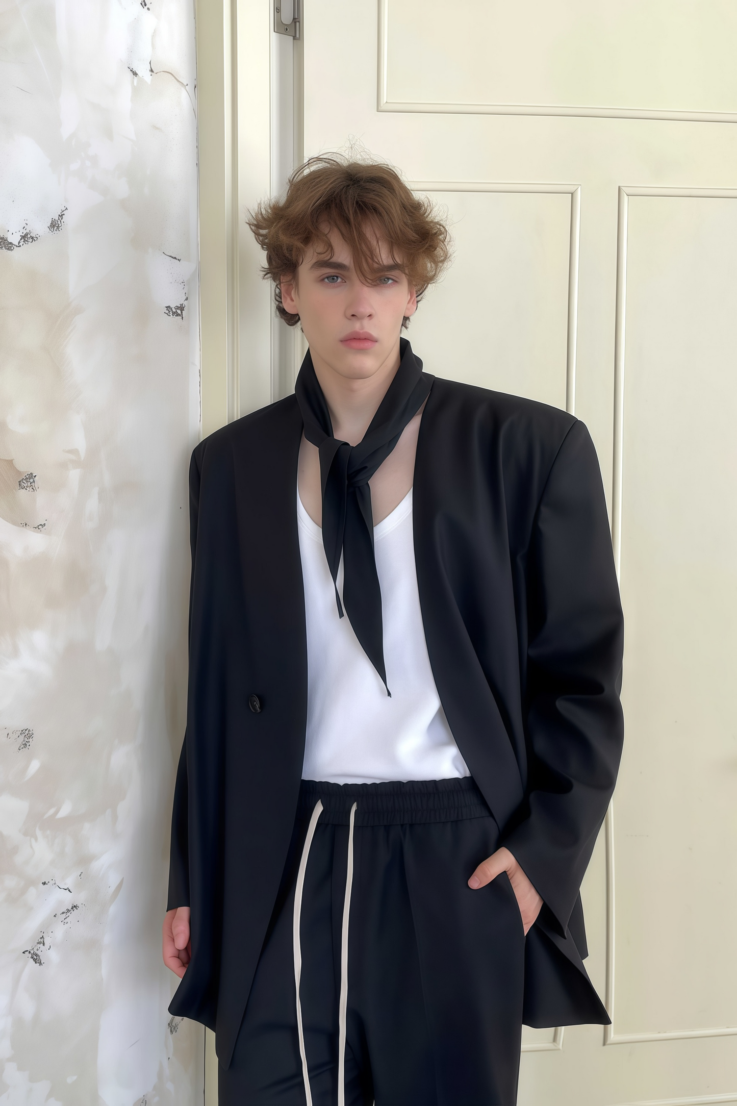Lorcan black suit