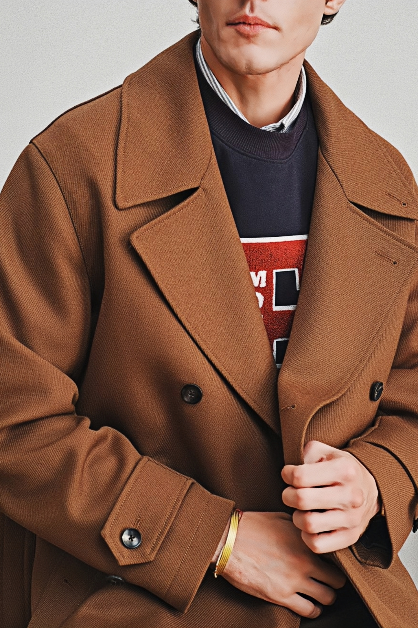 Benedict brown midi coat