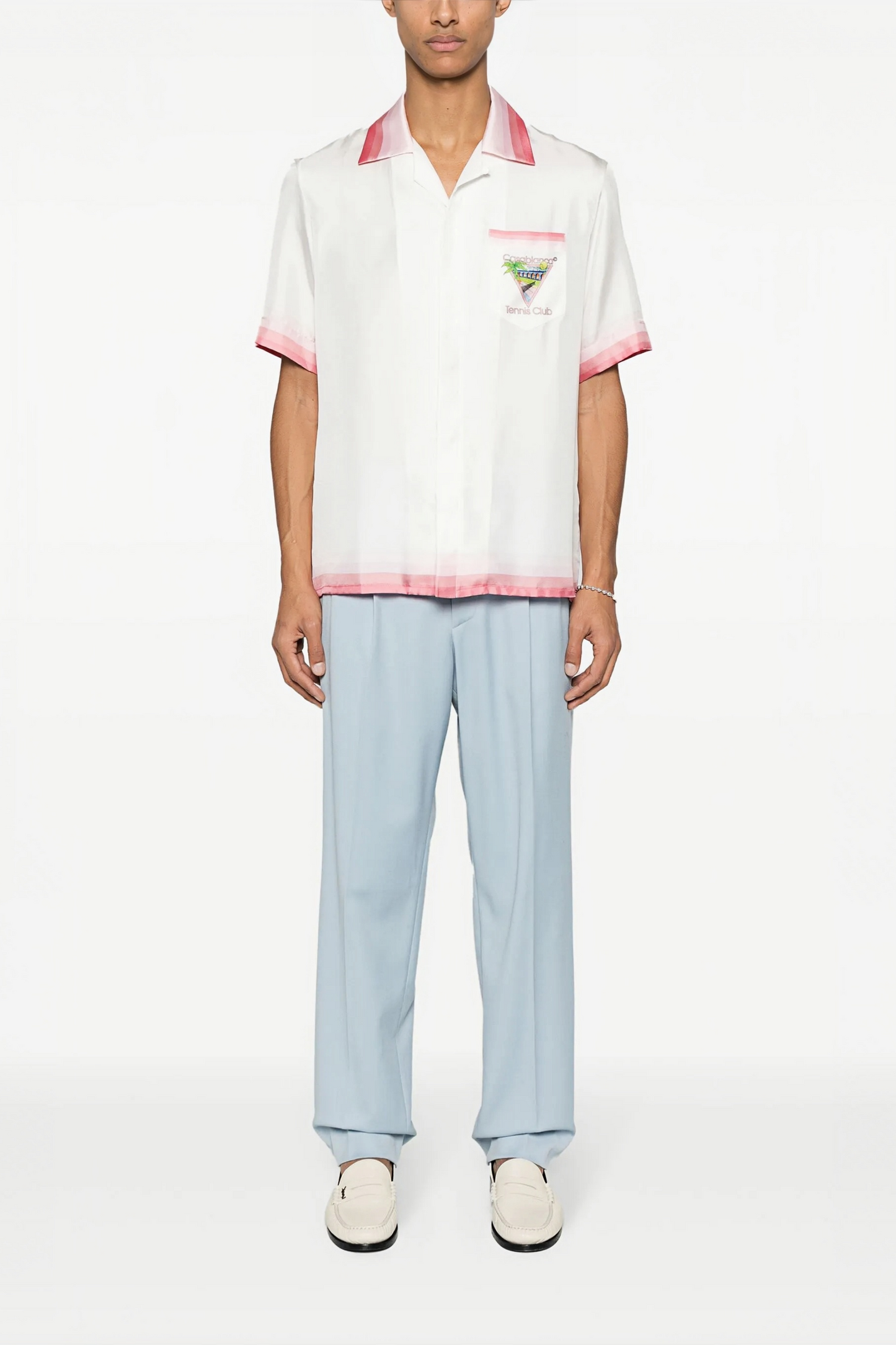 Bernard white tennis club short-sleeve shirt