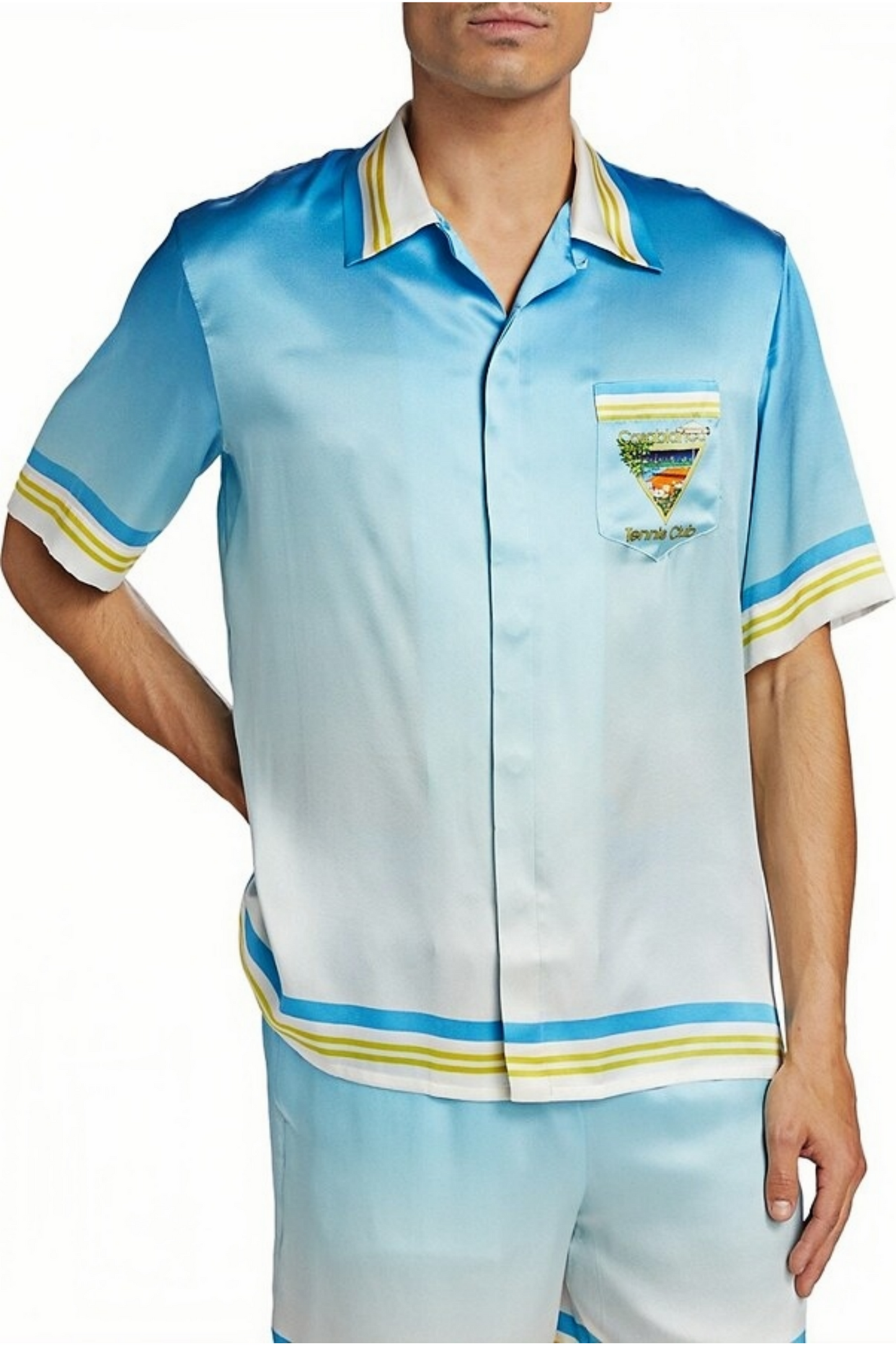 Mathias blue tennis club short-sleeve shirt
