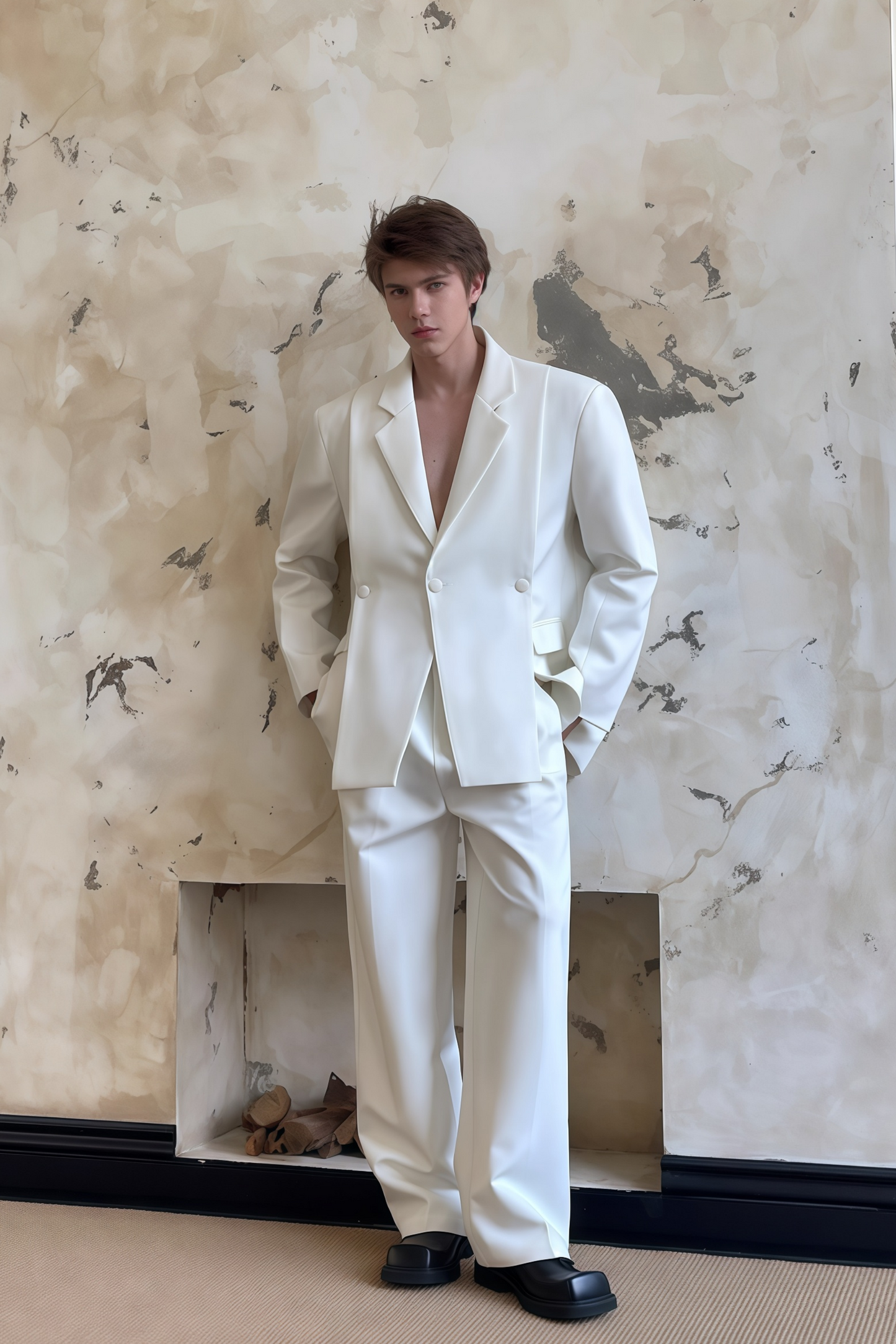 Asher white suit