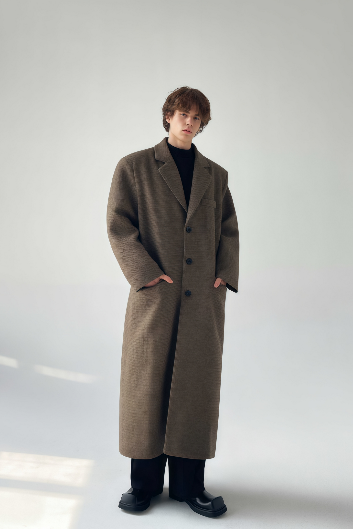 Alfred brown maxi coat