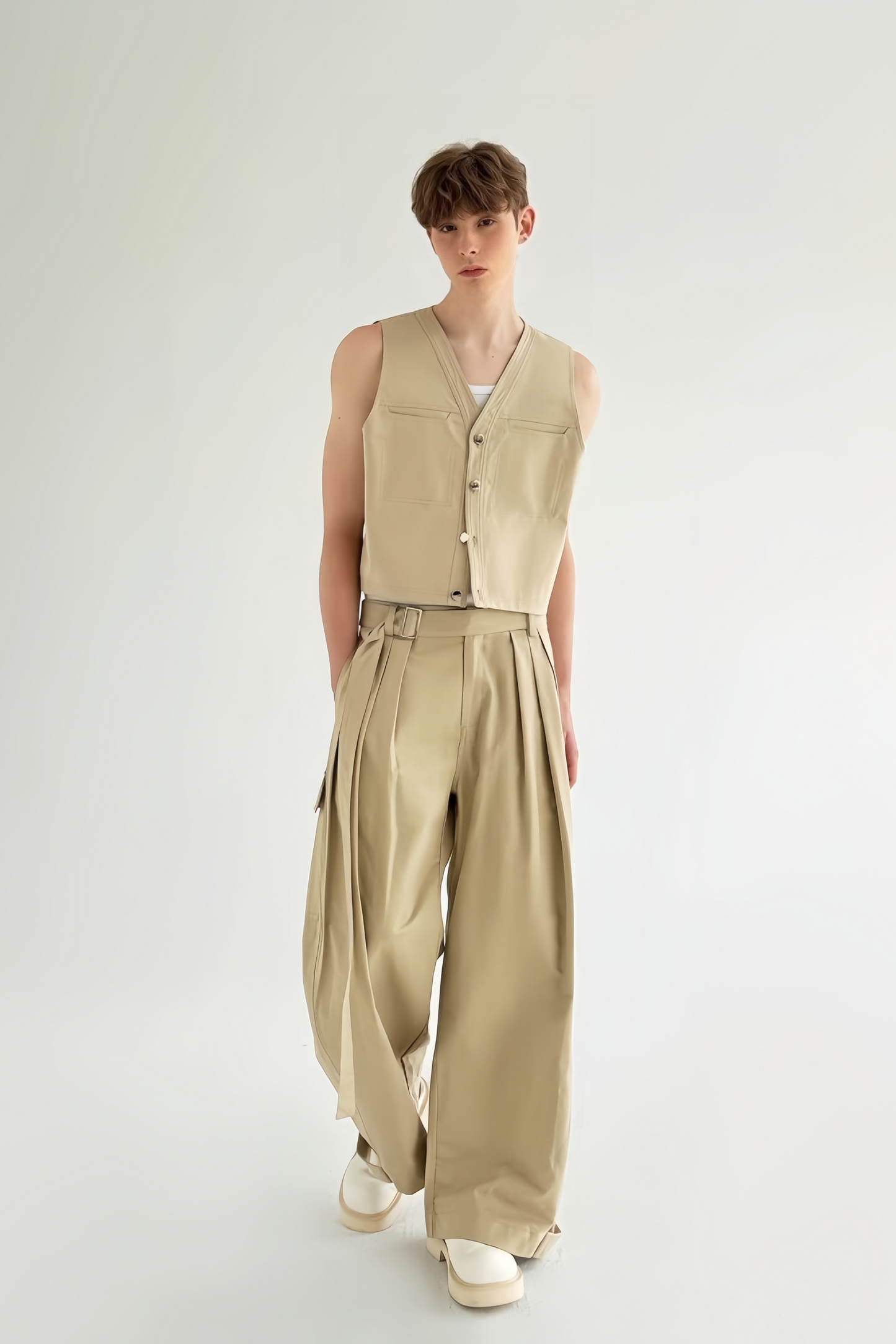 Robin khaki Vest & Trousers suit