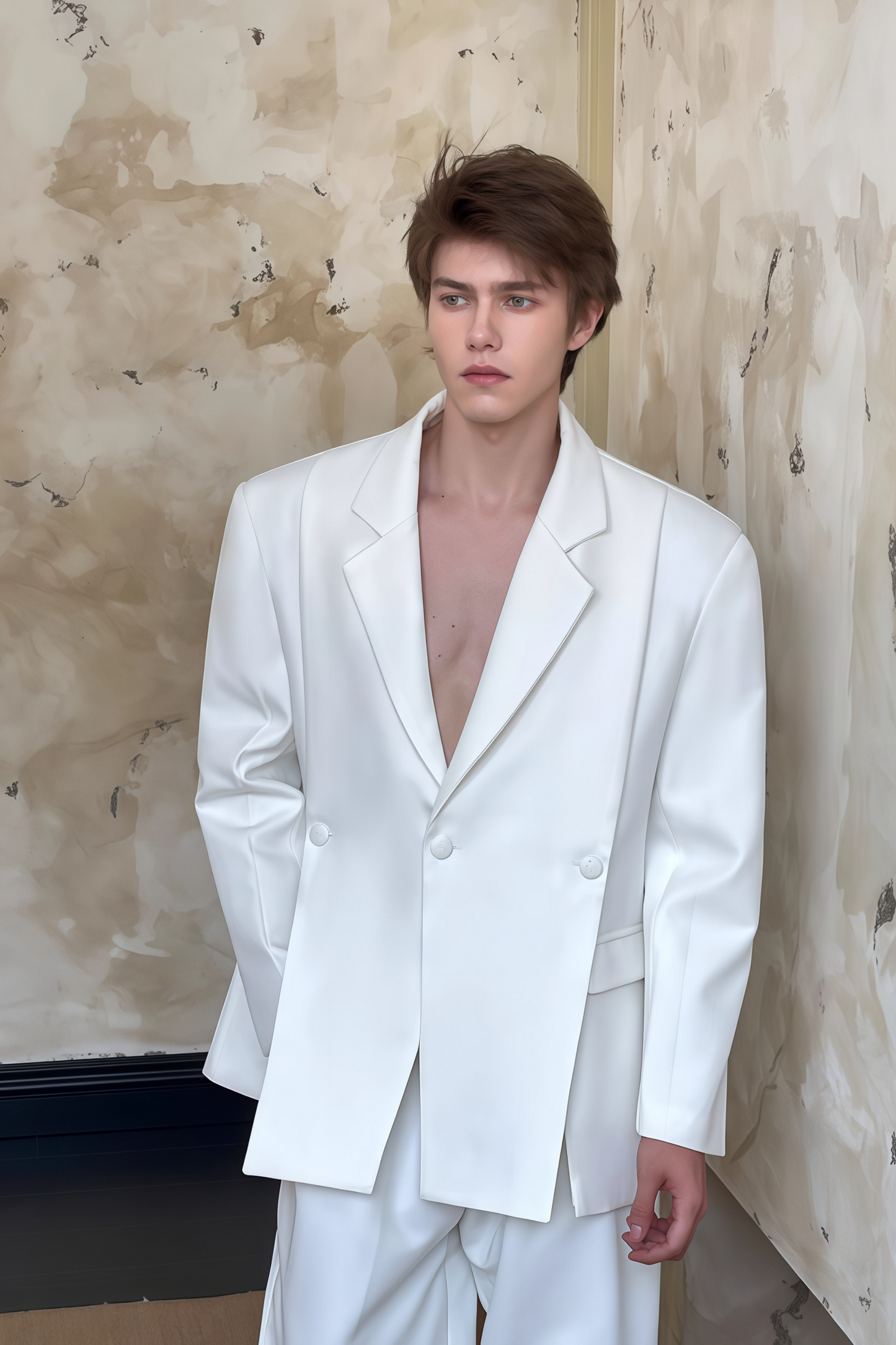 Asher white suit
