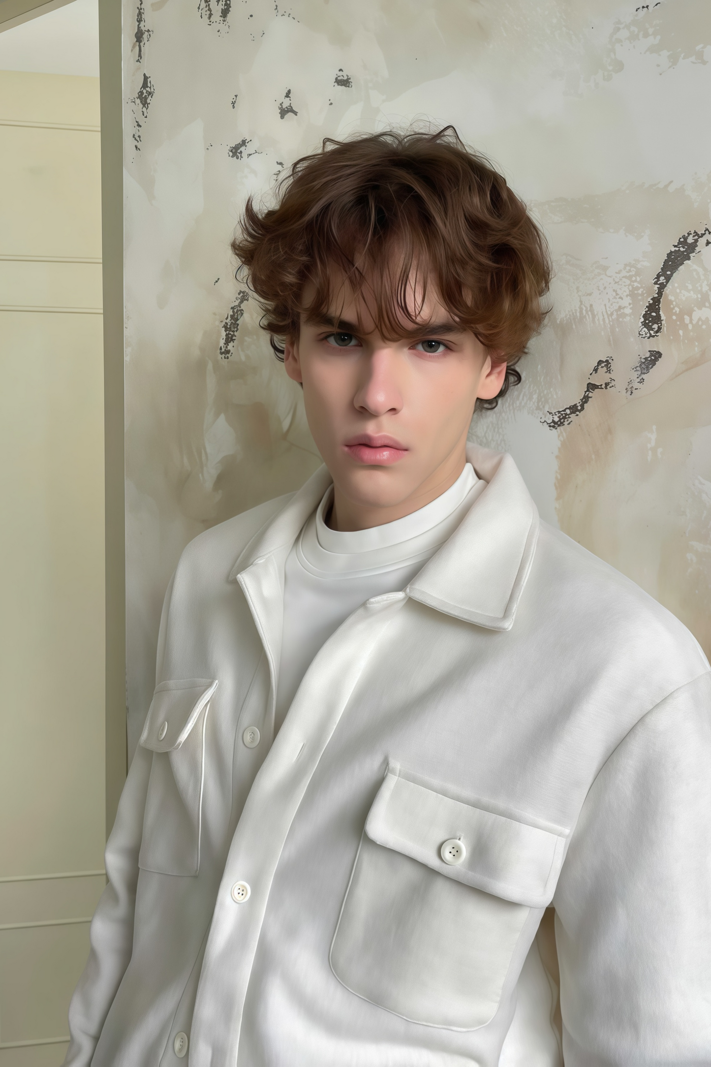 Conrad white long-sleeve shirt
