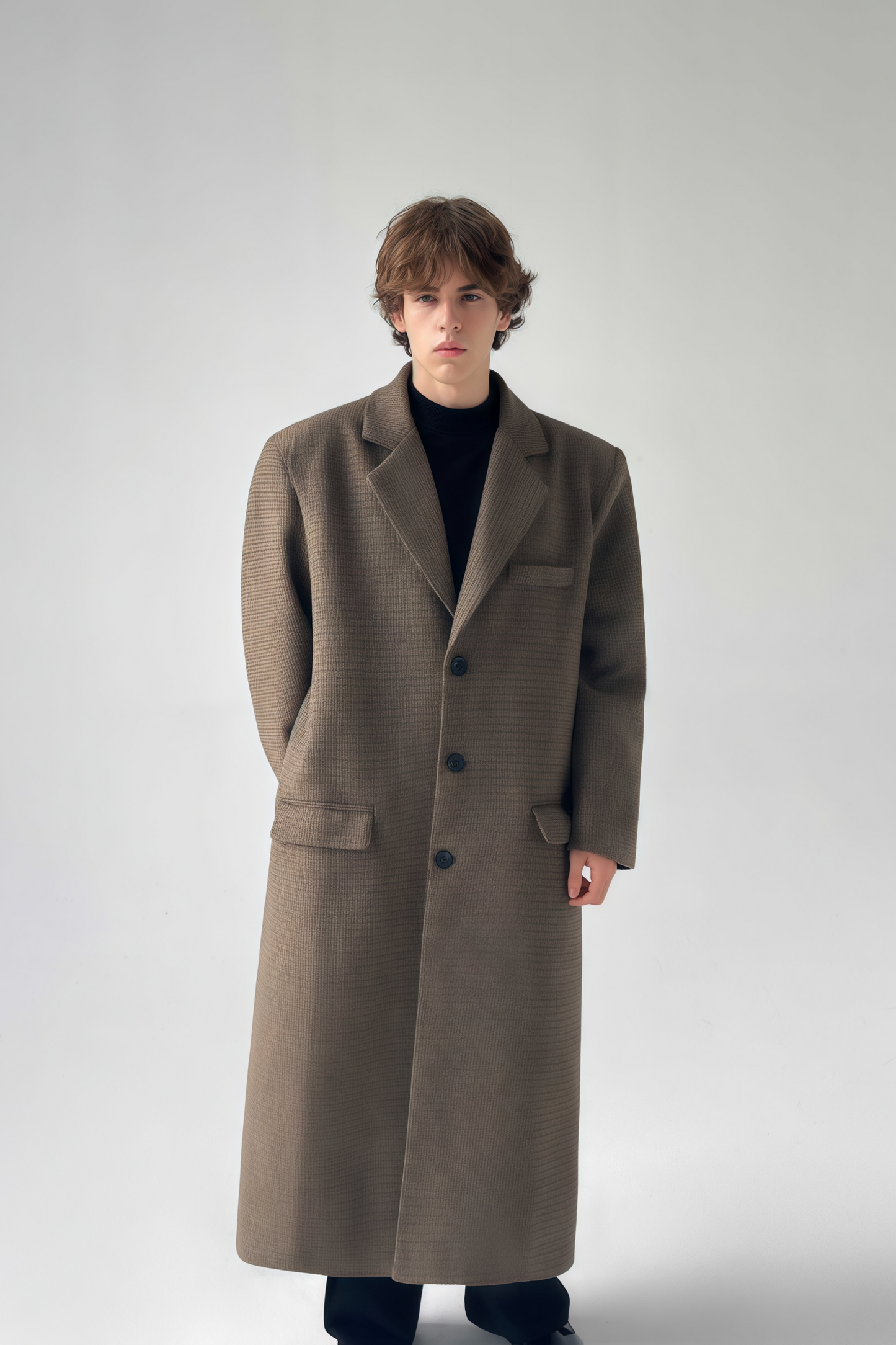 Alfred brown maxi coat