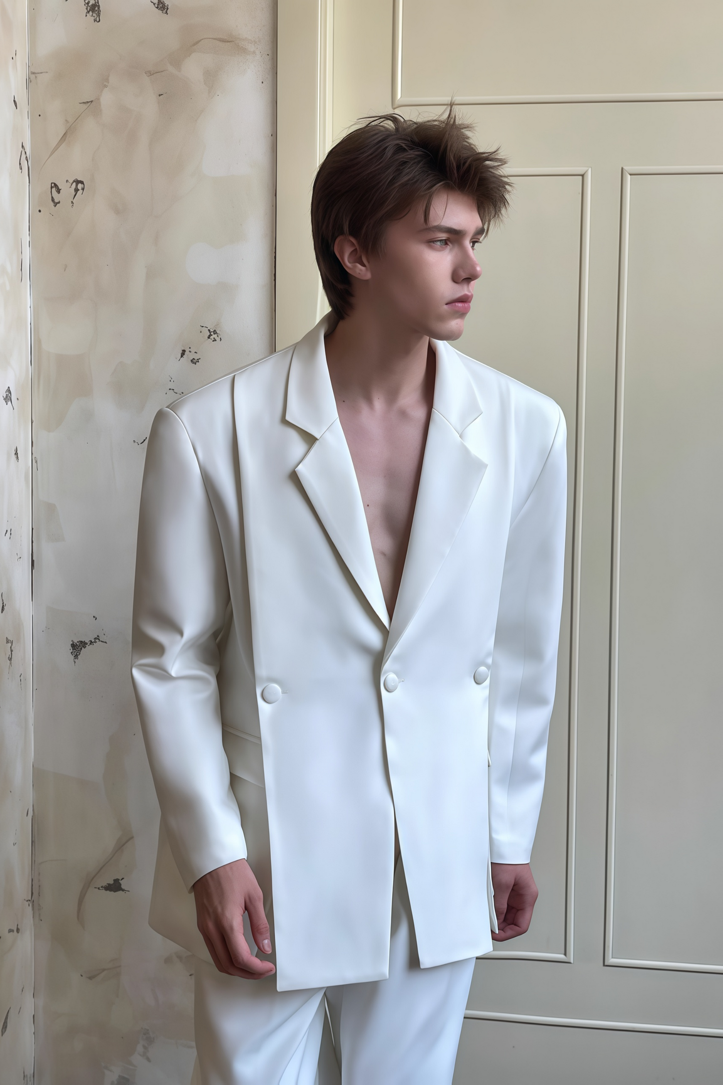 Asher white suit