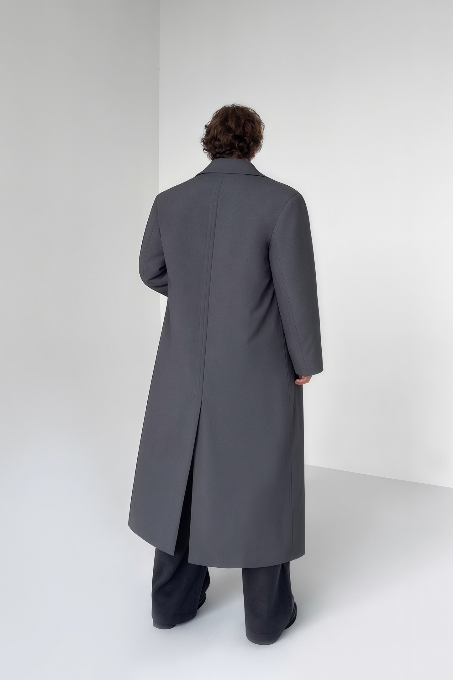 Benedict gray maxi coat