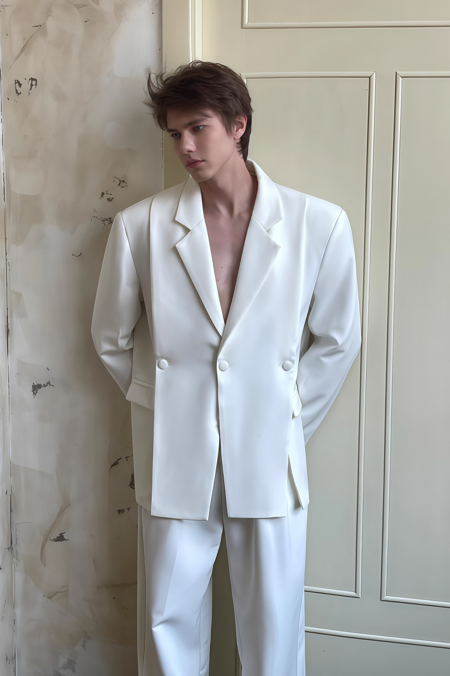 Asher white suit
