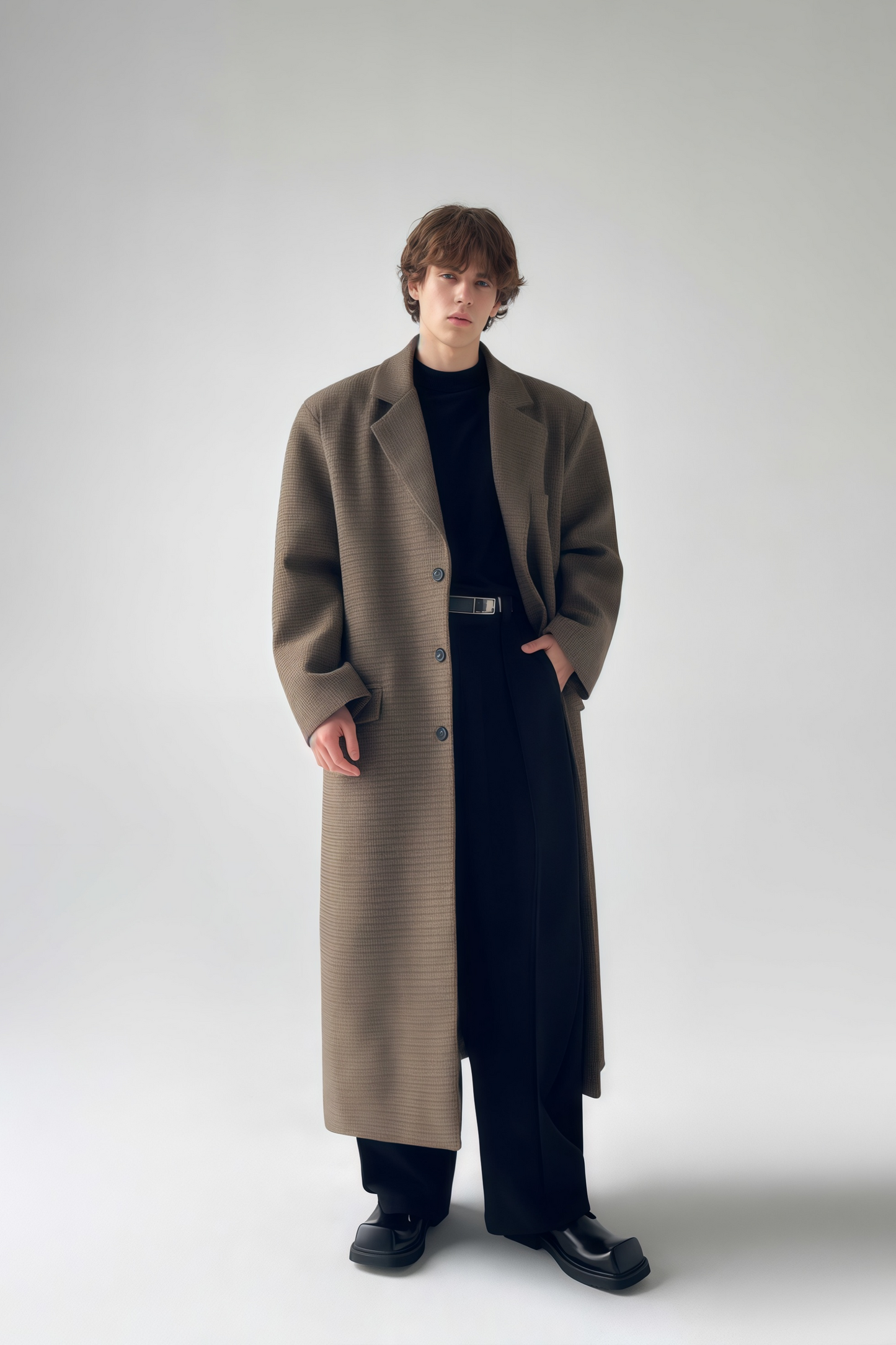 Alfred brown maxi coat