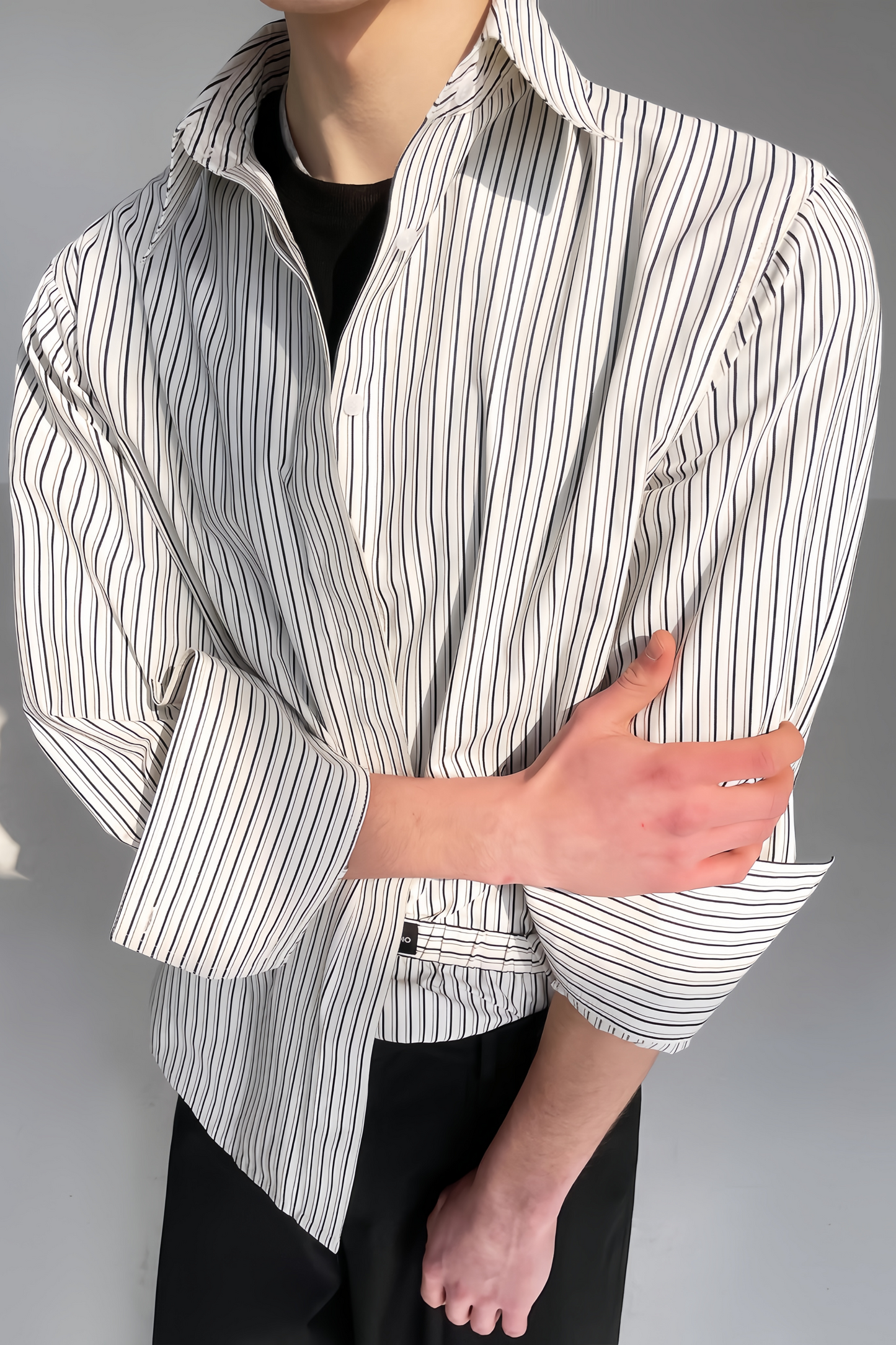 Alexander two-tone waist panel suit