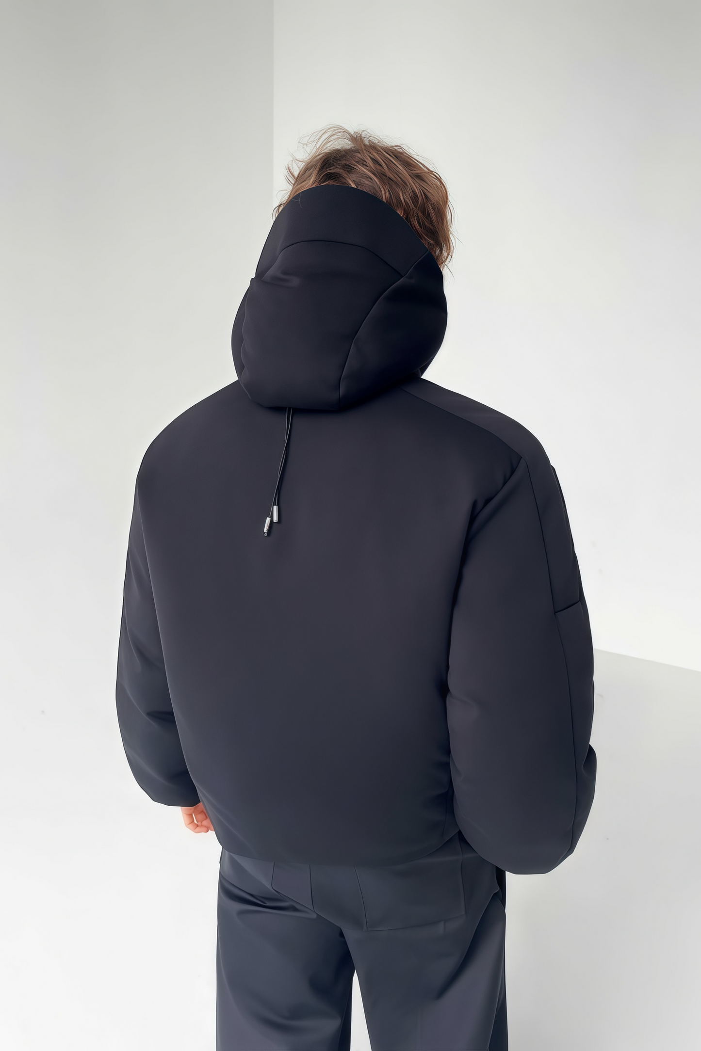 Samuel black high-neck jacket