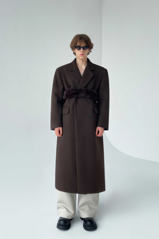 Alexis brown maxi coat