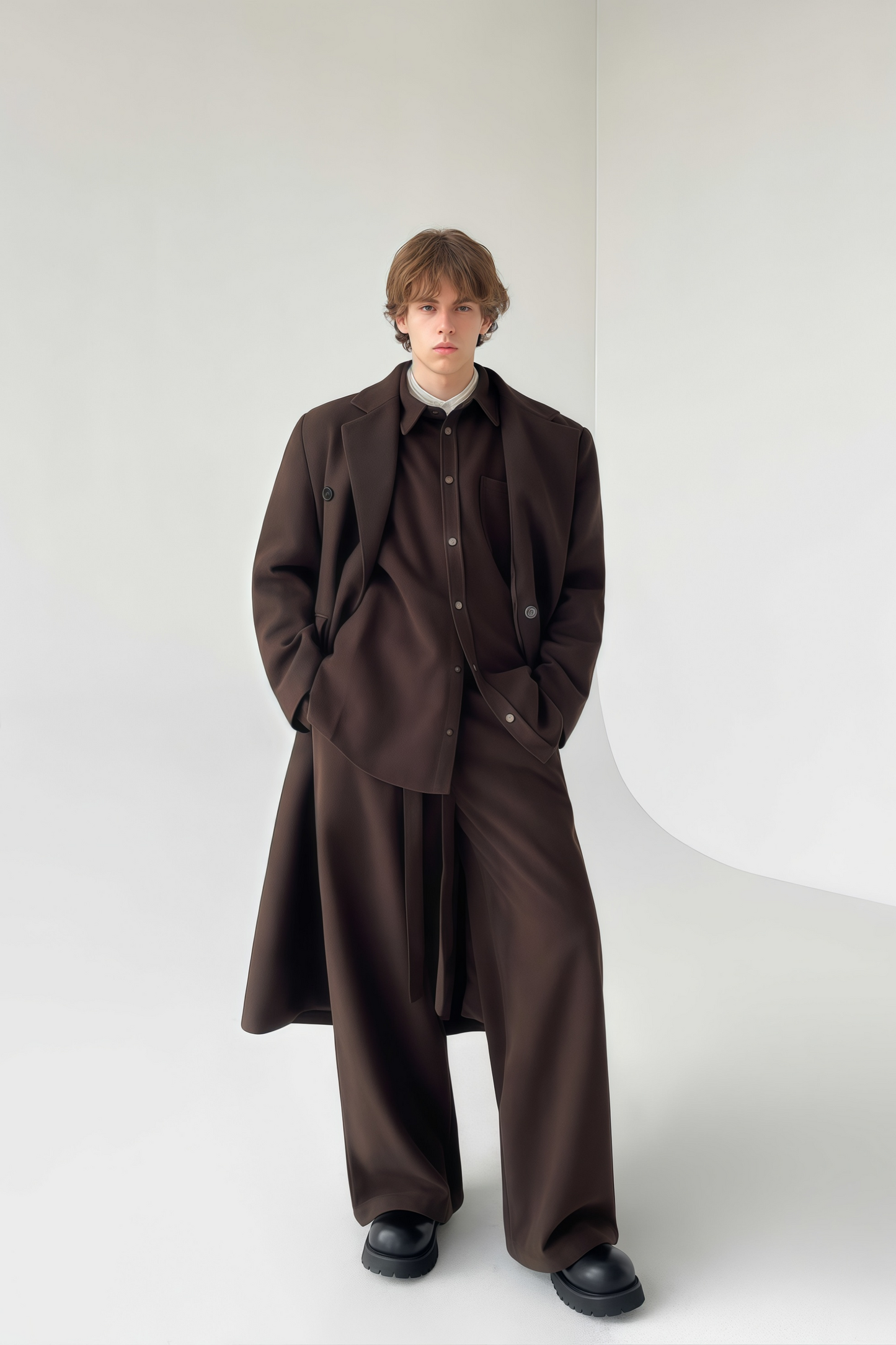 Alexis brown maxi coat
