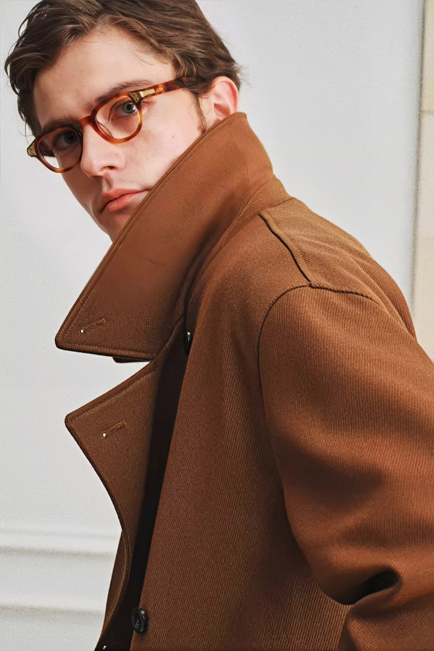 Benedict brown midi coat