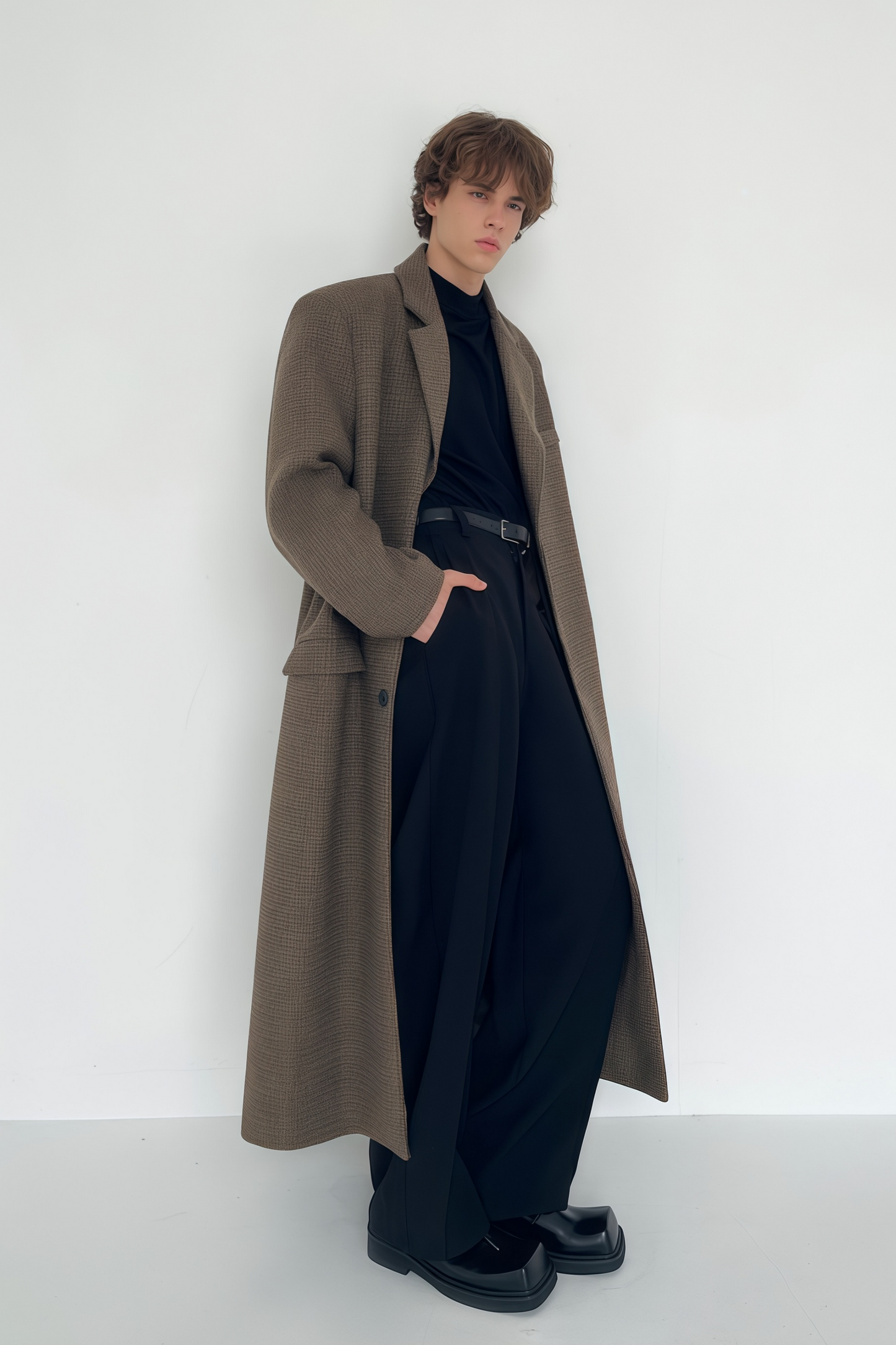 Alfred brown maxi coat