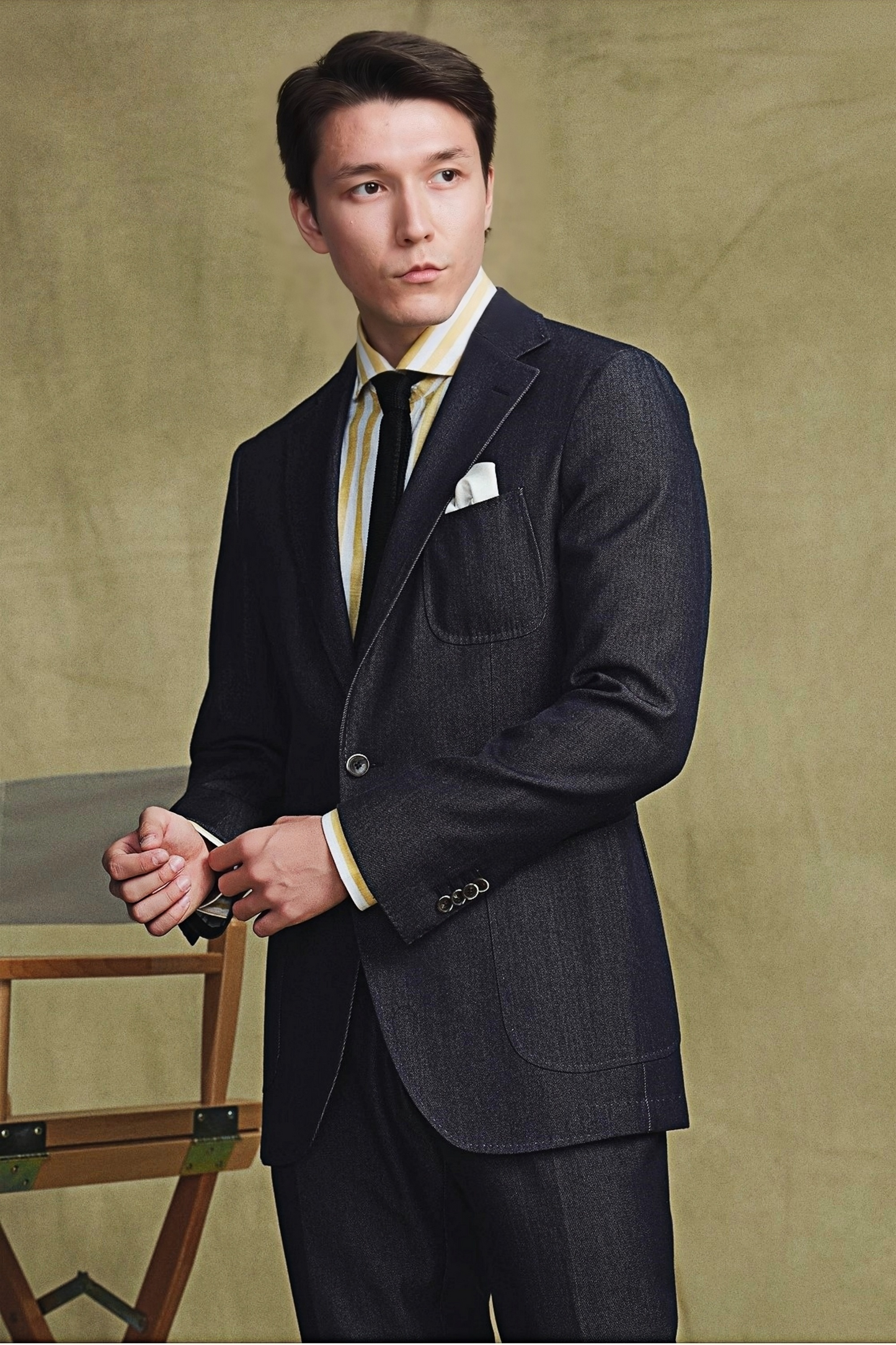 Alistair navy-blue blazer