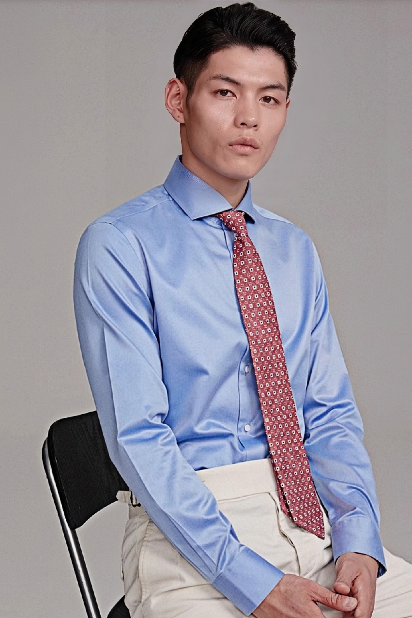 Theodore blue shirt