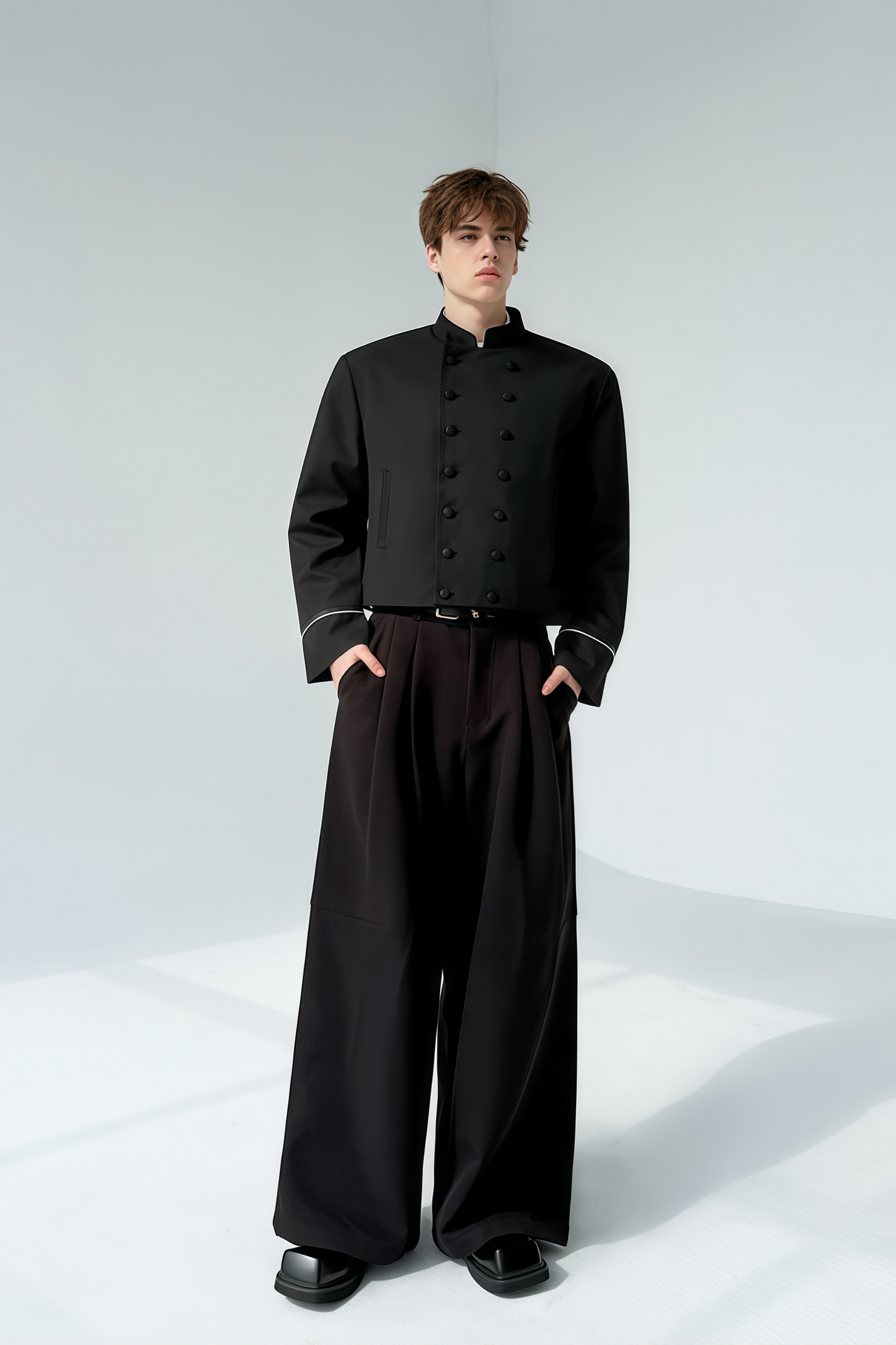 Lucian black Chinese-style jacket