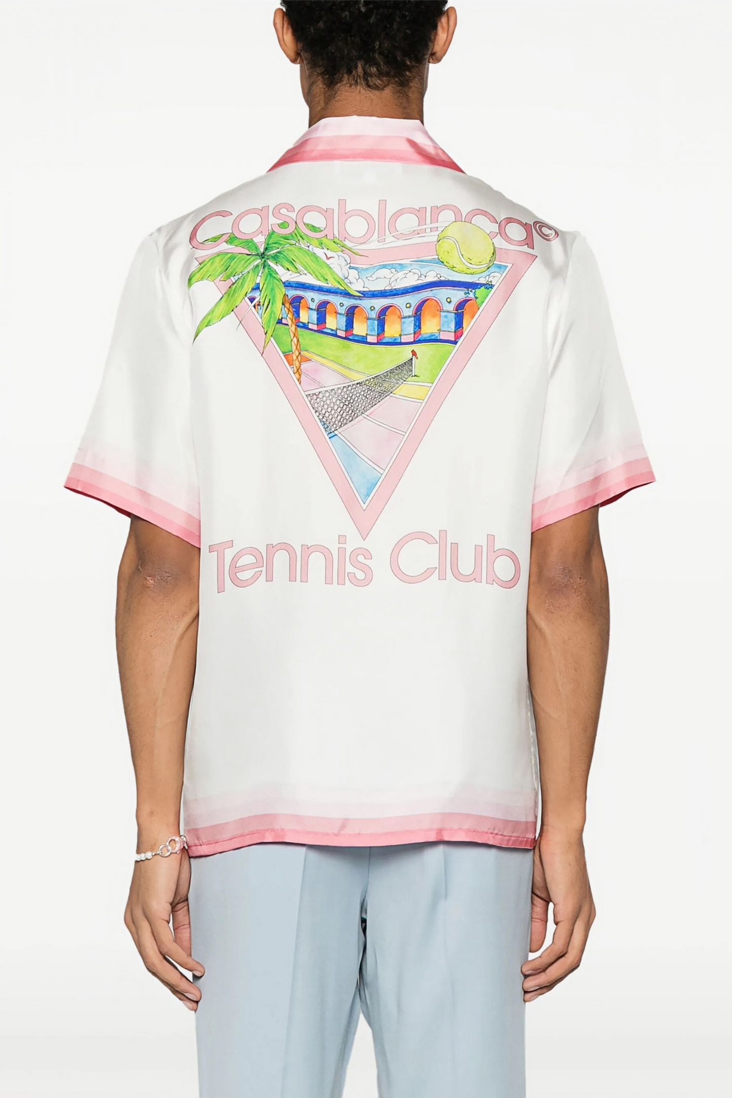 Bernard white tennis club short-sleeve shirt
