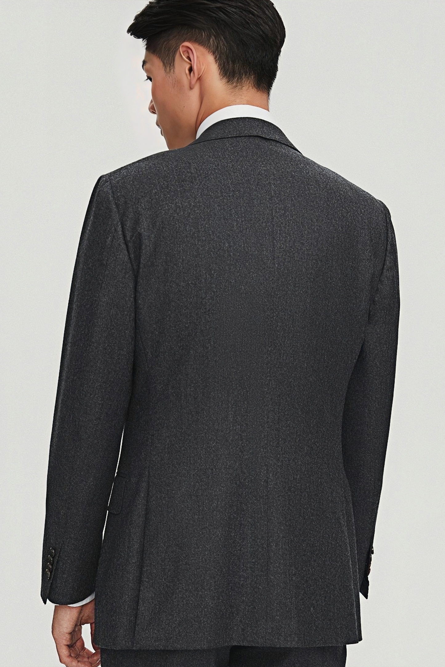 Godric navy-blue flannel suit