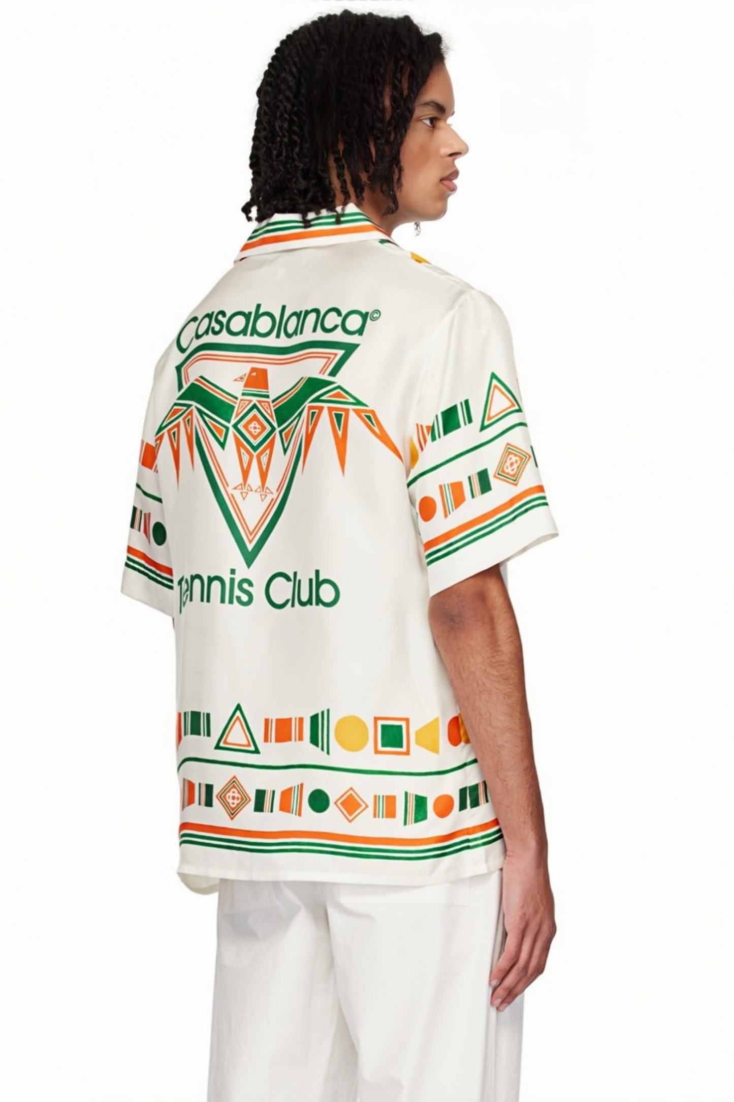 Walter white geometric print short-sleeve shirt
