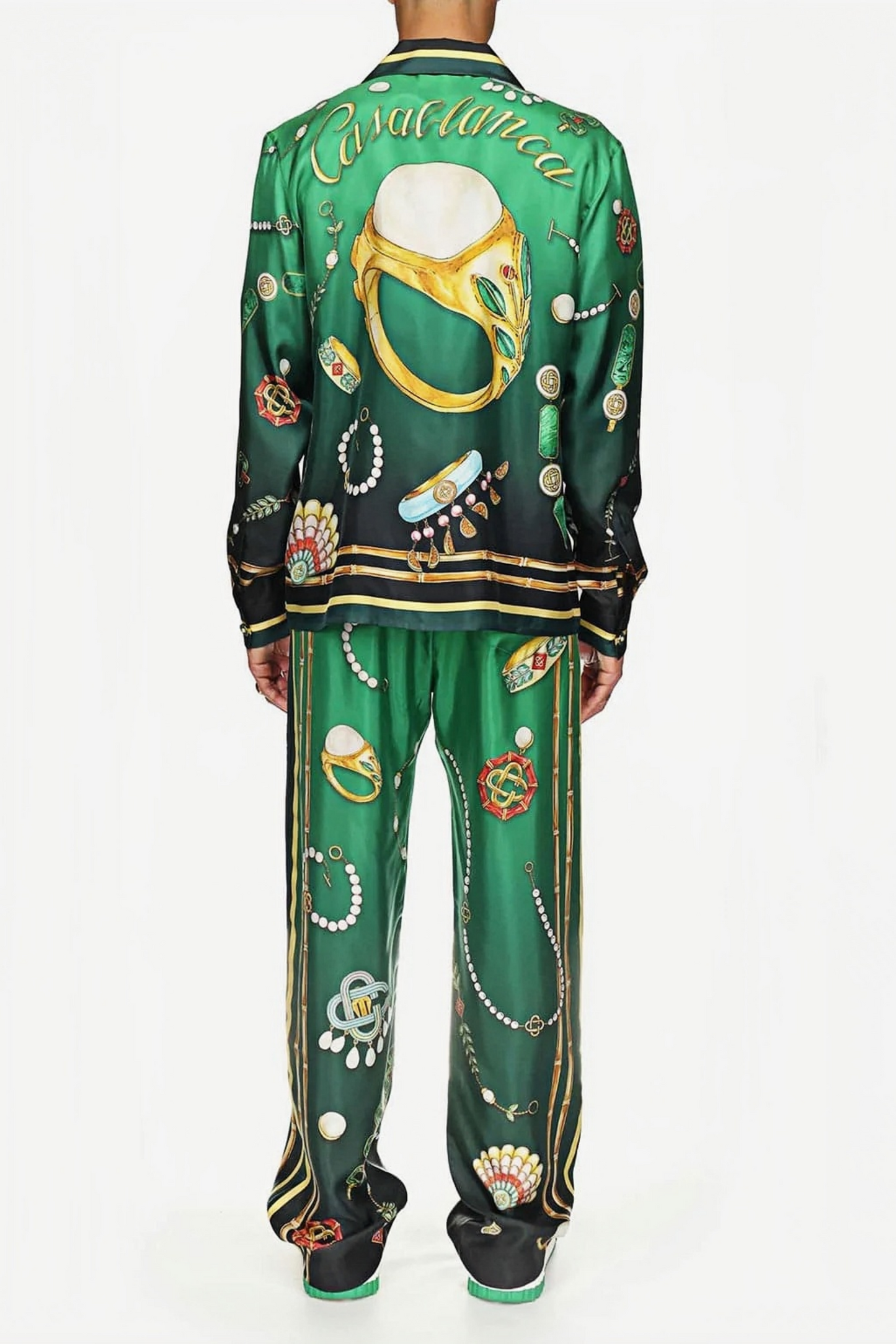 Isaac green jewelry long-sleeve shirt