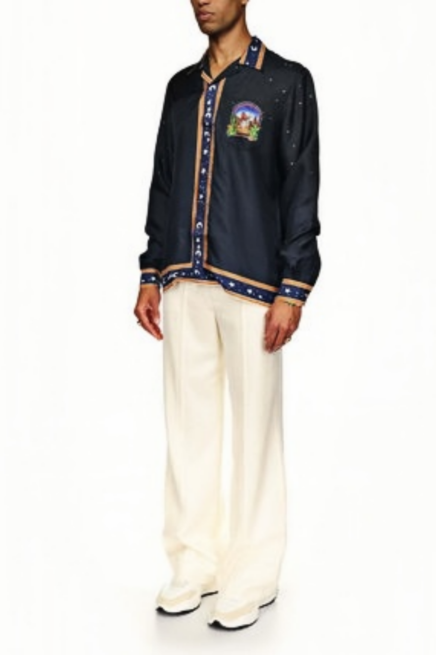 Rémi black desert night long-sleeve shirt