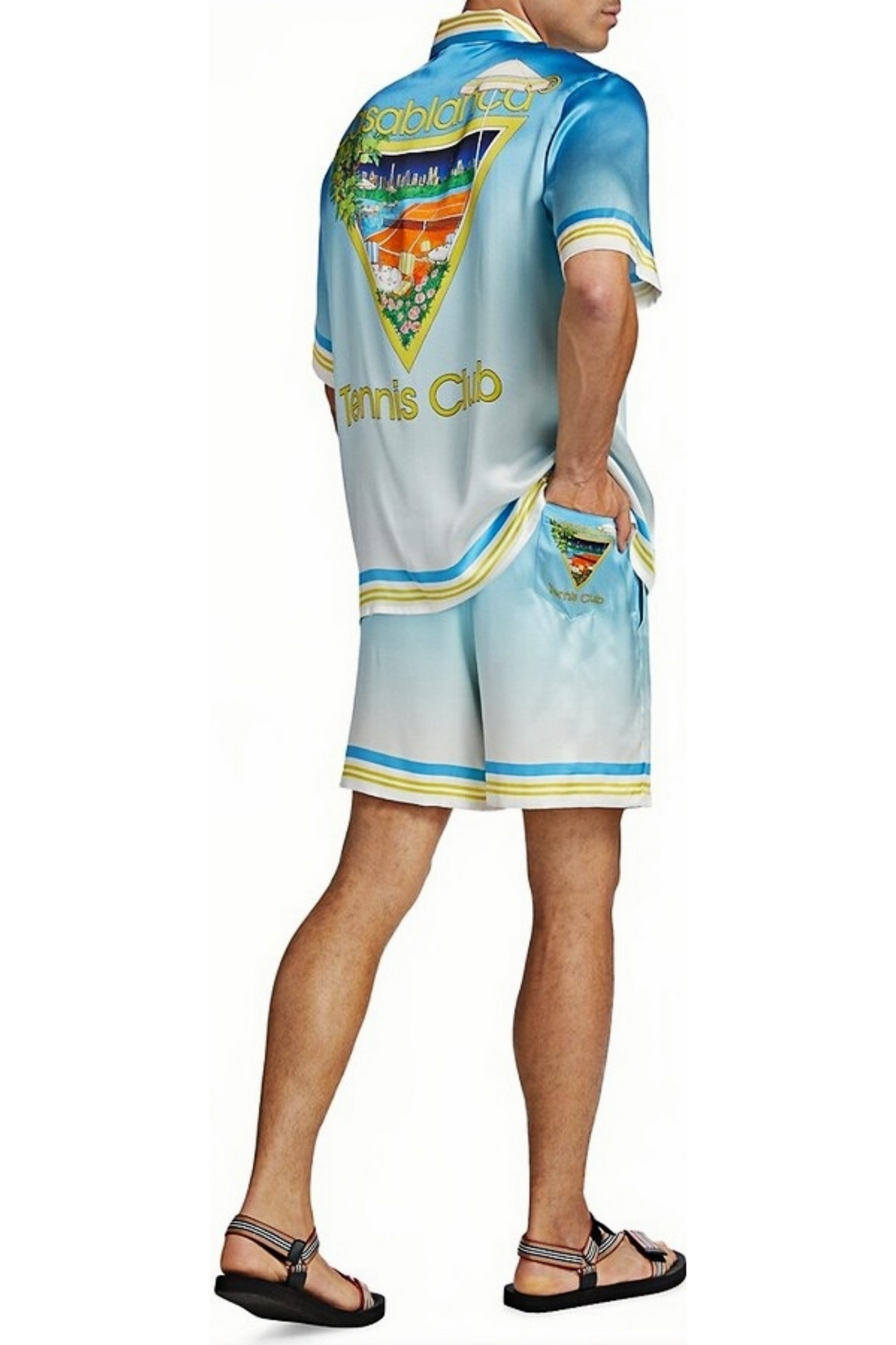 Mathias blue tennis club short-sleeve shirt